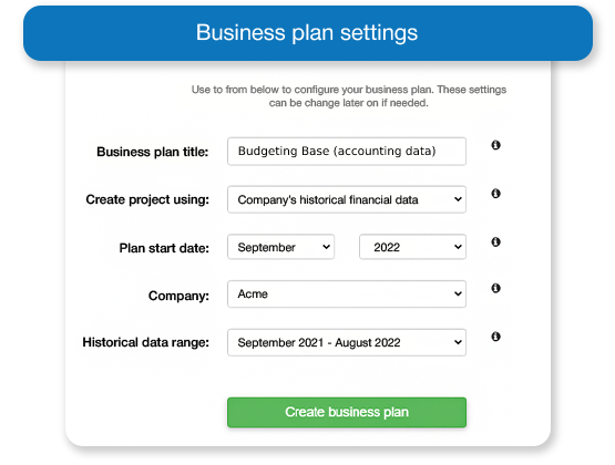 business plan tool quickbooks