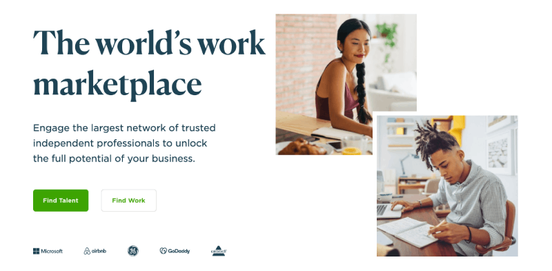 Upwork et麦芽平板表倾倒了学生德里菲力