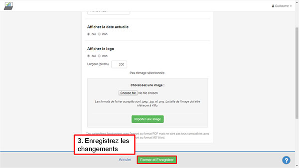 Import logo dans The Business Plan Shop - étape 3